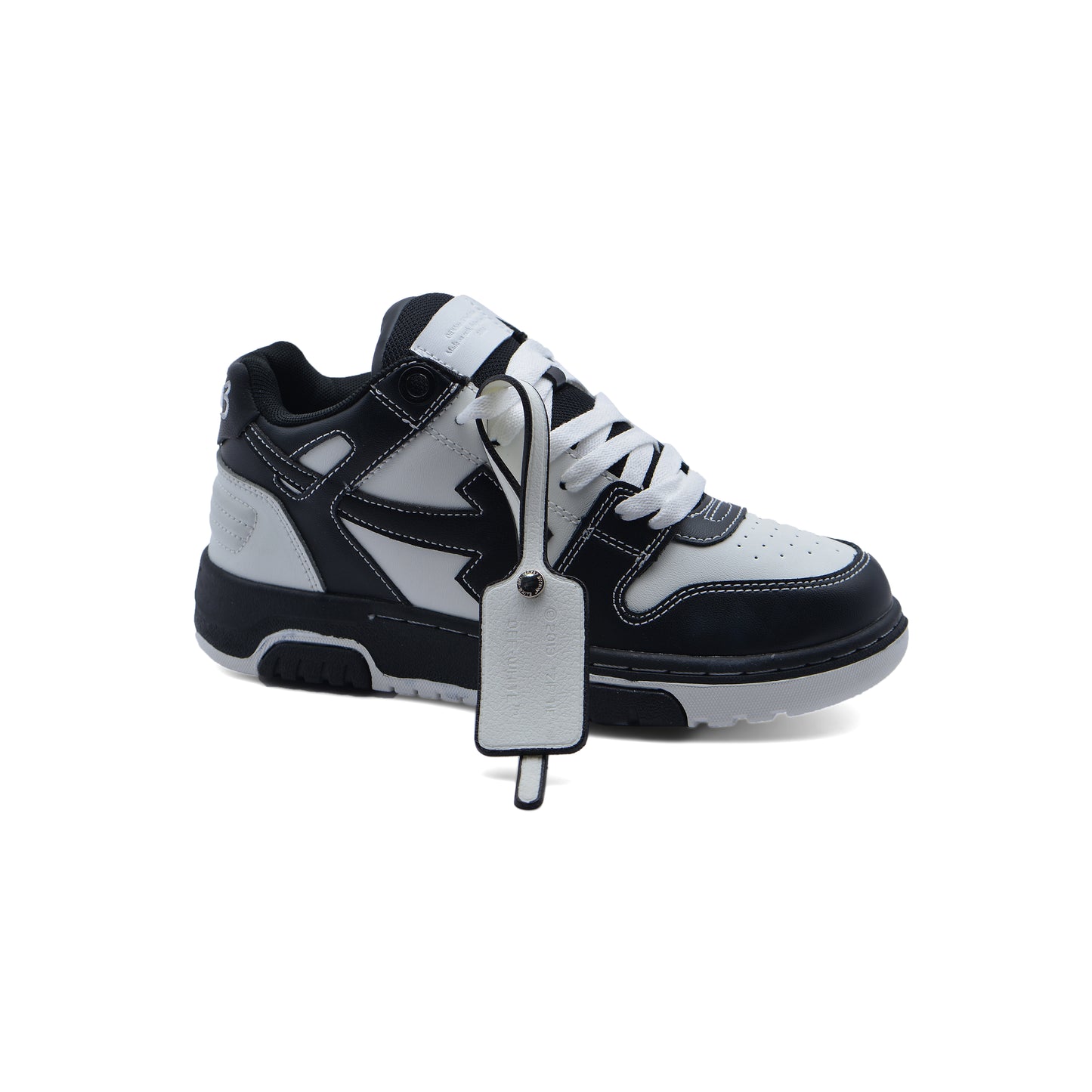 Off-White Logic Out Of Office Lace-Up Sneakers 189S24-W Black