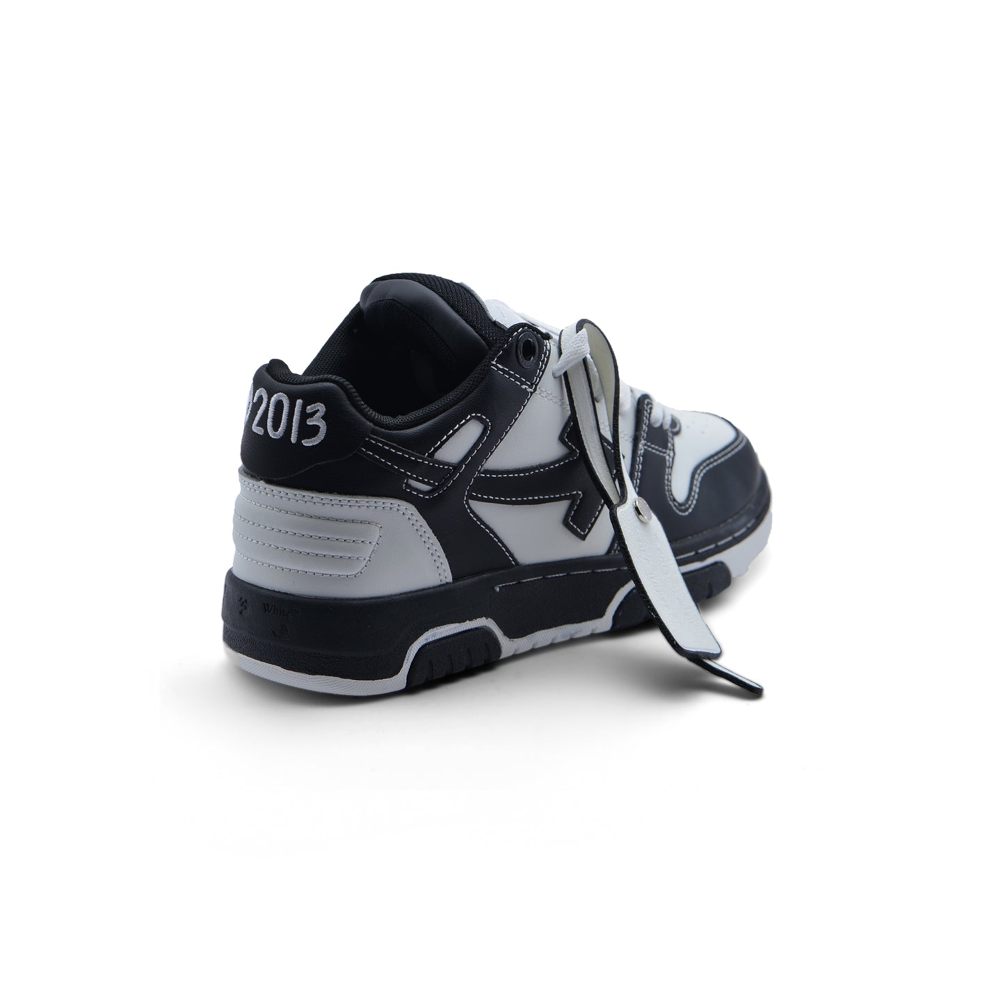 Off-White Logic Out Of Office Lace-Up Sneakers 189S24-W Black