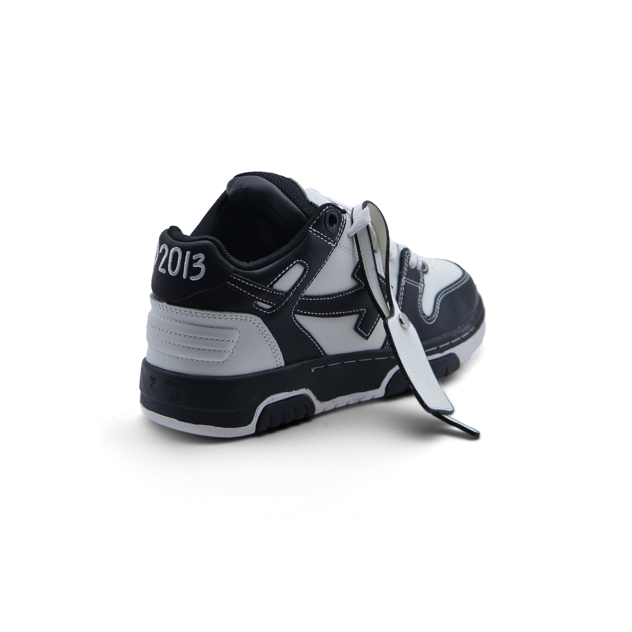 Off-White Logic Out Of Office Lace-Up Sneakers 189S24-W Black
