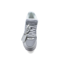 Off-White Logic Out Of Office Lace-Up Sneakers 189S24-W Gray