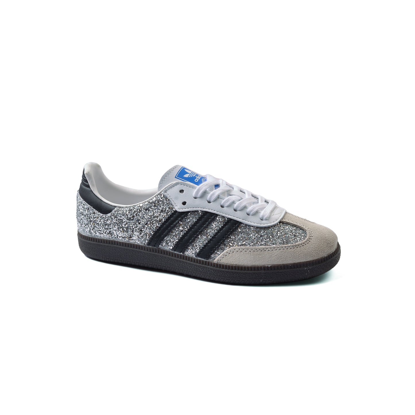 Adidas Superstar Black And Silver Glitter Sneakers Woman ID4188 Silver