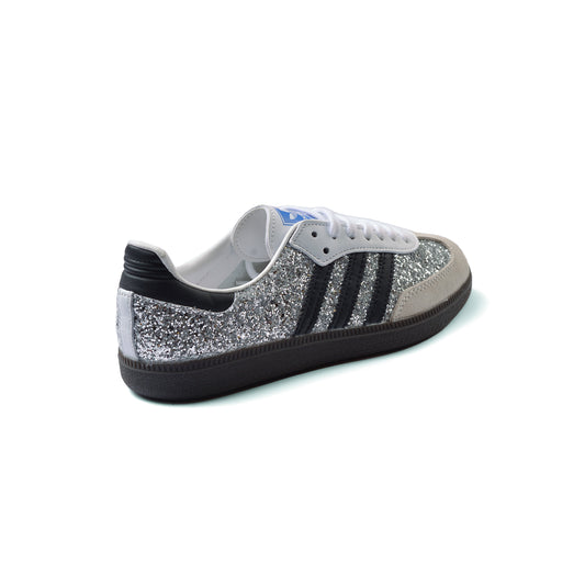 Adidas Superstar Black And Silver Glitter Sneakers Woman ID4188 Silver