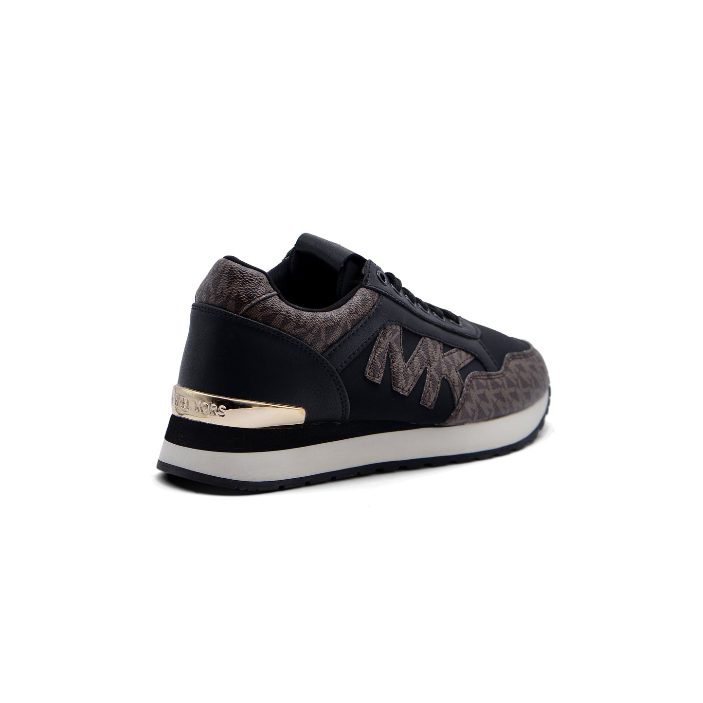 Michael Kors Beige Solid Athletic Shoes for Women JEN-661 Black&Coffee