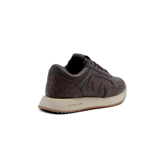 Michael Kors Beige Solid Athletic Shoes for Women JEN-662 Coffee