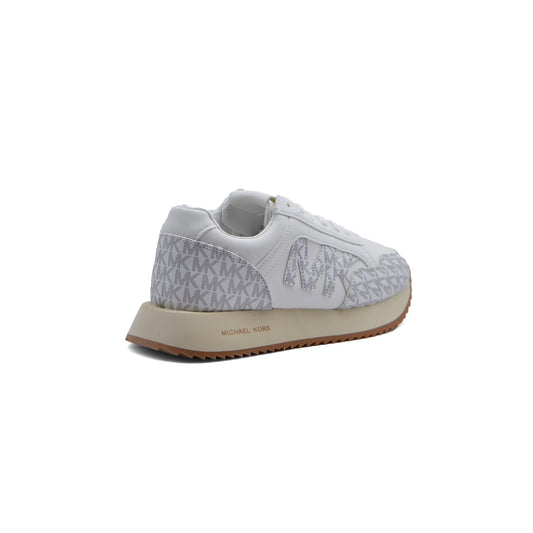 Michael Kors Beige Solid Athletic Shoes for Women JEN-662 White