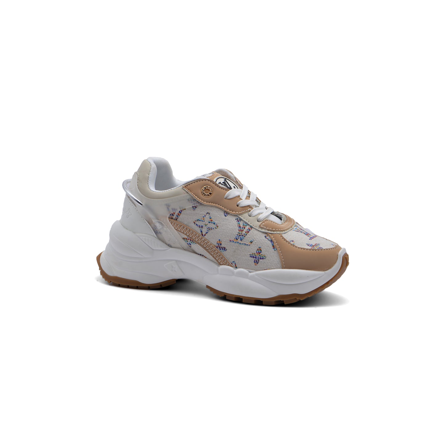 Louis Vuitton Run 55 Sneaker Woman JEN-676 Beige