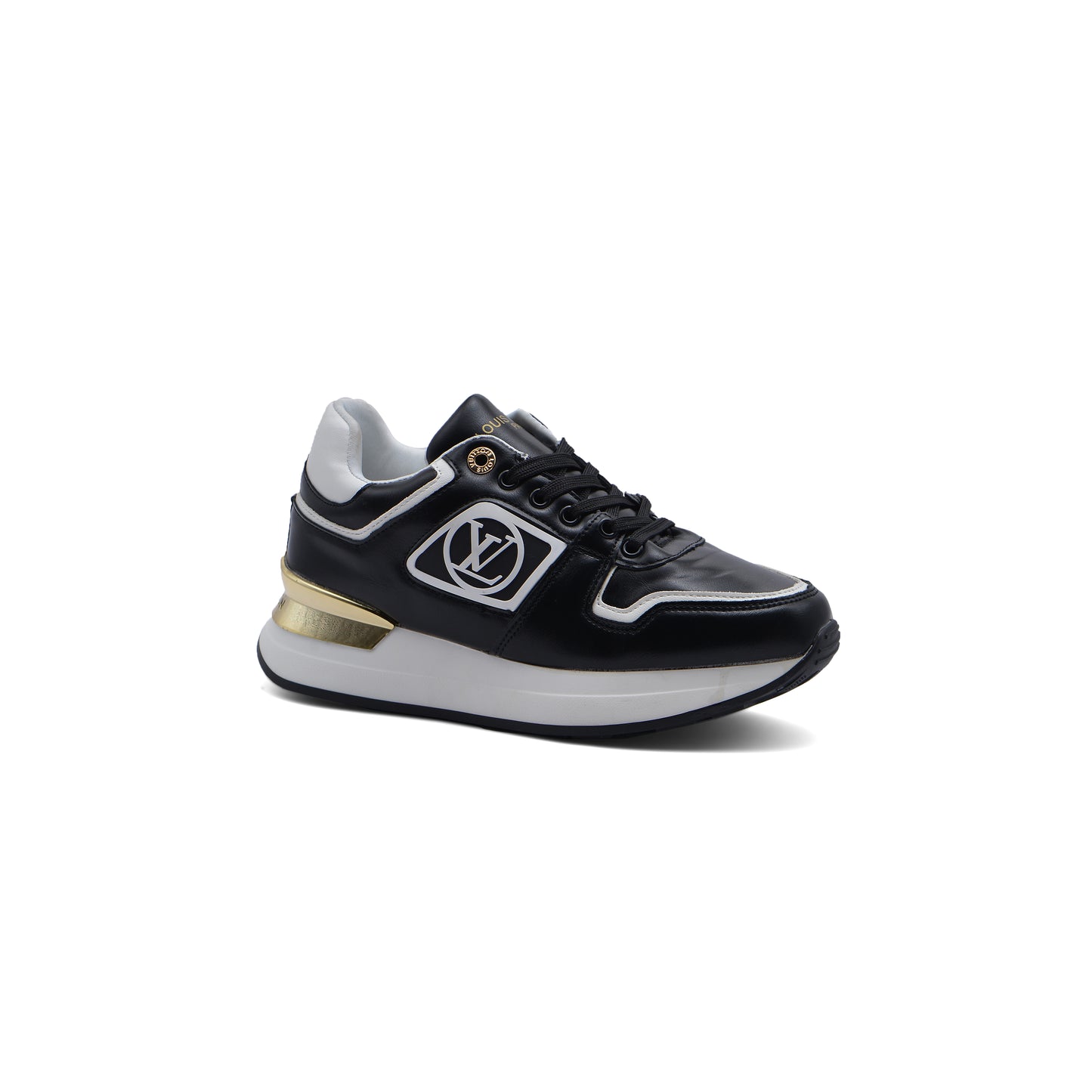 LOUIS VUITTON Run Away Low Top Casual Shoes Woman JEN-675 Black&White