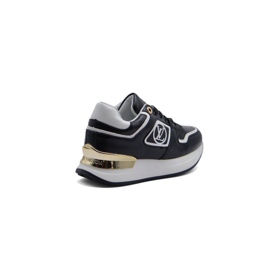 LOUIS VUITTON Run Away Low Top Casual Shoes Woman JEN-675 Black&White