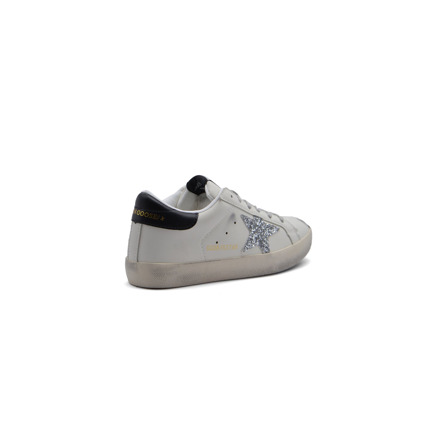 Golden Goose with glitter star Sneakers Woman JEN-686 White&Black