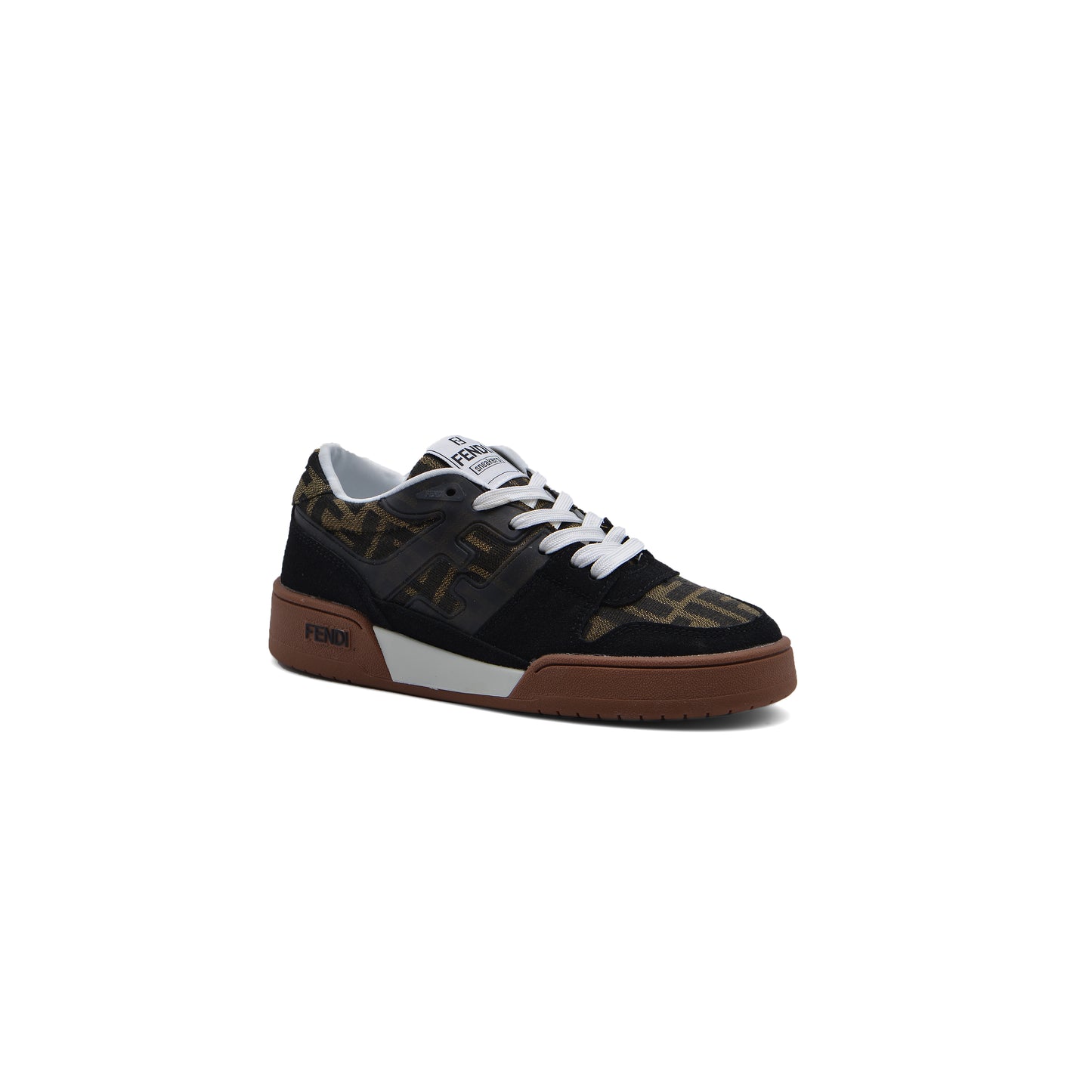 Fendi Match Sneakers Fabric Woman JEN-681 Black&Brown