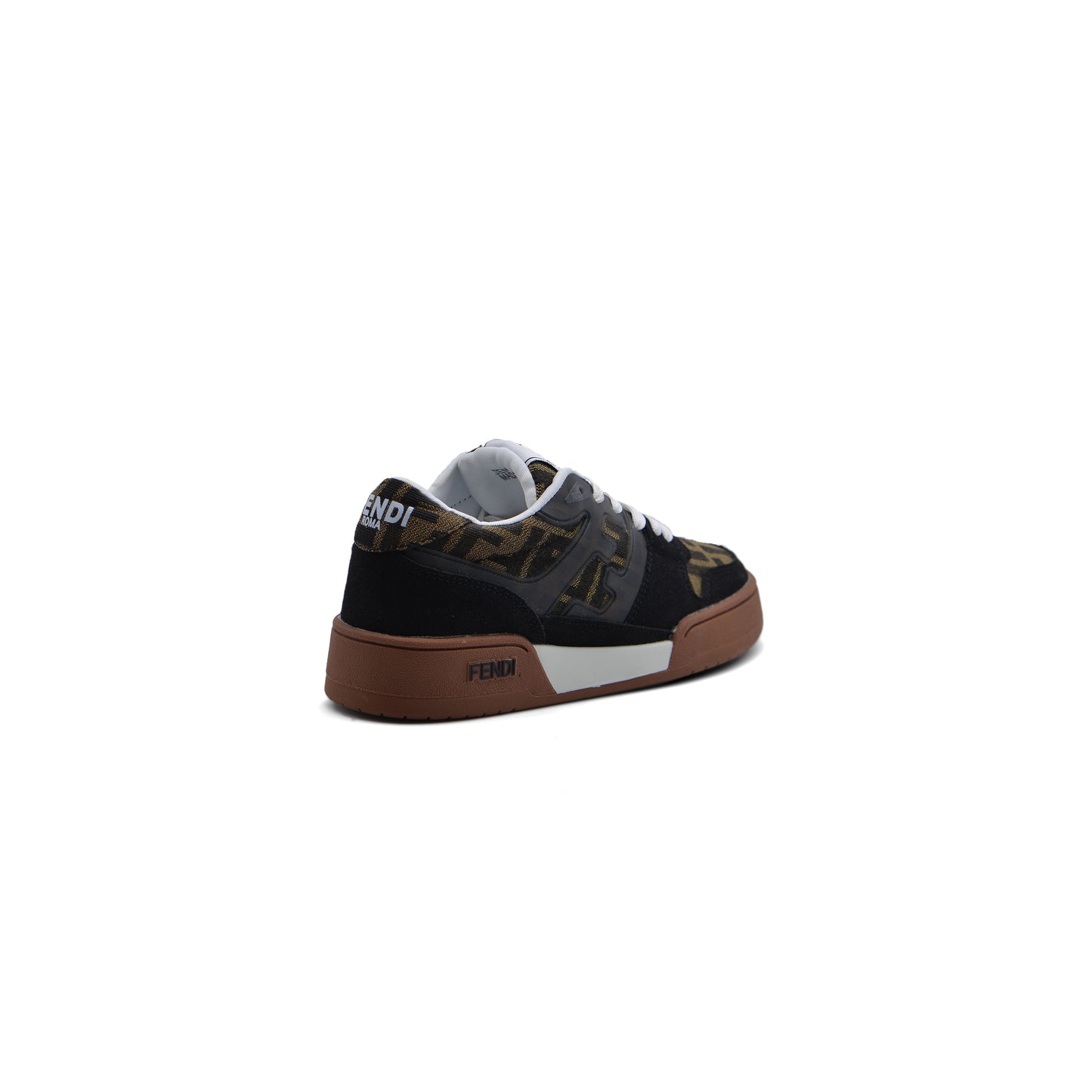 Fendi Match Sneakers Fabric Woman JEN-681 Black&Brown