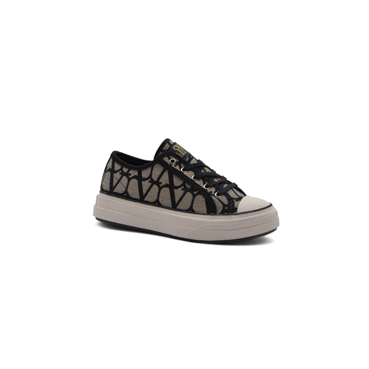 Valentino Garavani Toile Iconographe Sneakers Woman JEN-674 Black