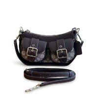 Coach - Ashton Bag In Signature Denim Length 12 cm - Width 24 cm Mirorr Women C076 Coffee