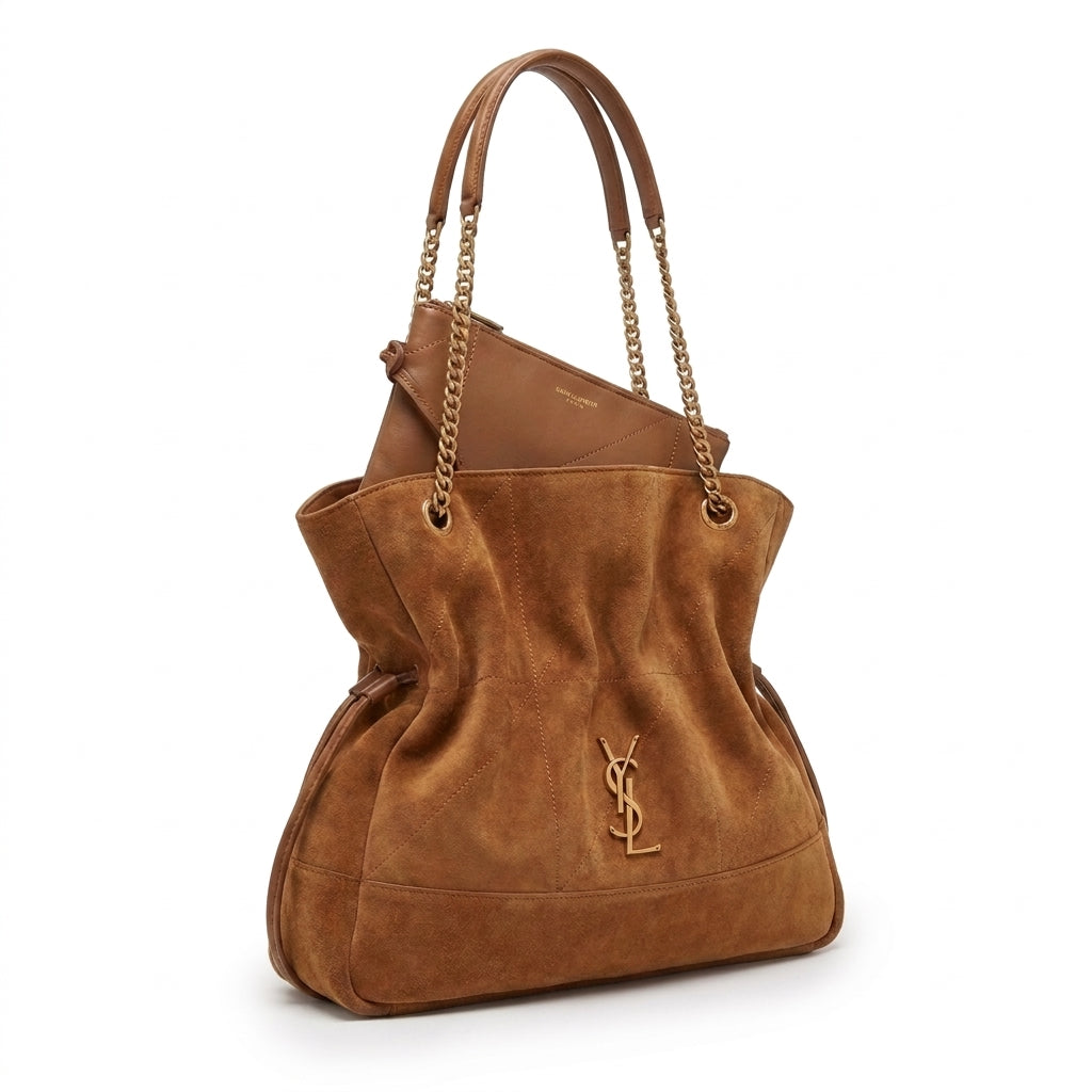 Saint Laurent Jamie shopping Leather Length 33 cm - Width 15 cm Shoulder Bag Mirror For Women 809824 Havan