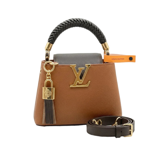 Louis Vuitton "Capucines Mini" Bag: 18 cm (Length) x 27 cm (Width) Women's Model M20846 Brown