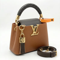 Louis Vuitton "Capucines Mini" Bag: 18 cm (Length) x 27 cm (Width) Women's Model M20846 Brown