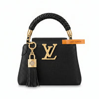 Louis Vuitton "Capucines Mini" Bag: 18 cm (Length) x 27 cm (Width) Women's Model M20846 Black