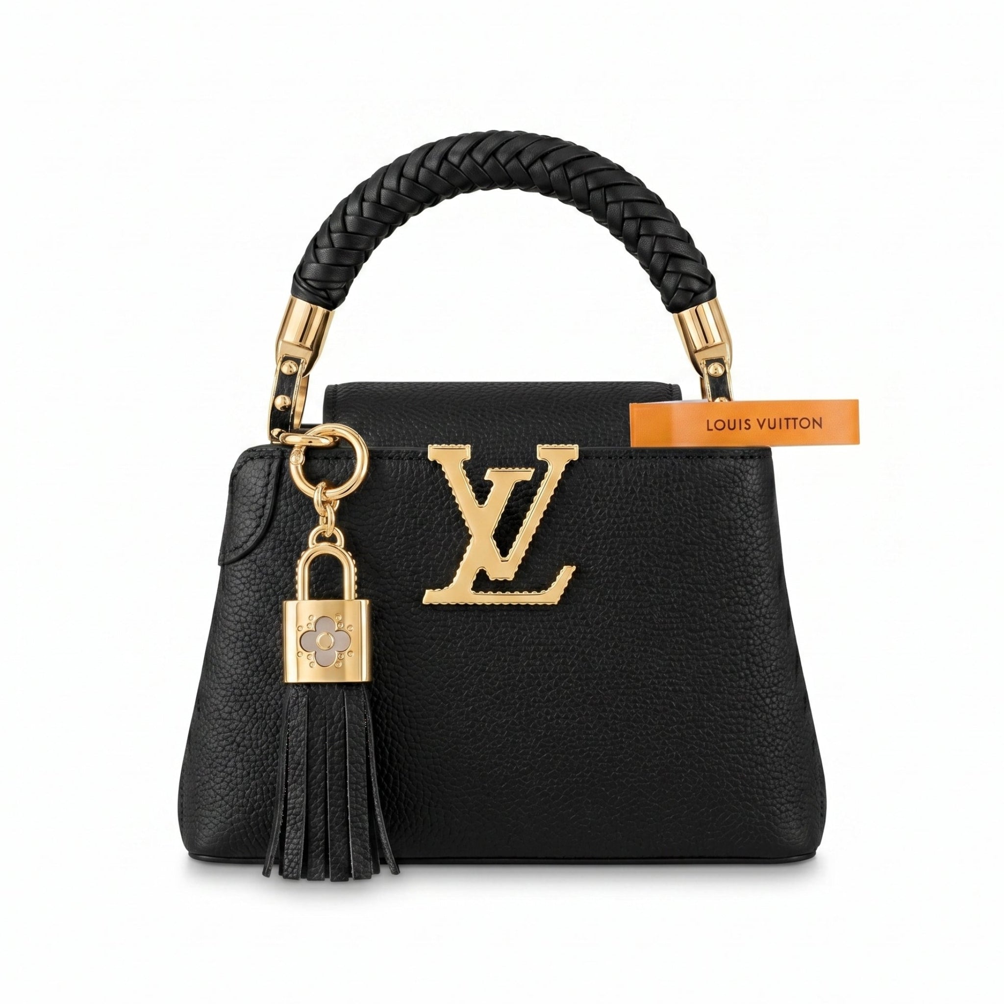 Louis Vuitton "Capucines Mini" Bag: 18 cm (Length) x 27 cm (Width) Women's Model M20846 Black