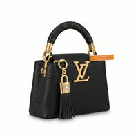 Louis Vuitton "Capucines Mini" Bag: 18 cm (Length) x 27 cm (Width) Women's Model M20846 Black