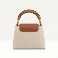 Louis Vuitton "Capucines Mini" Bag: 18 cm (Length) x 27 cm (Width) Women's Model M20846 Crema