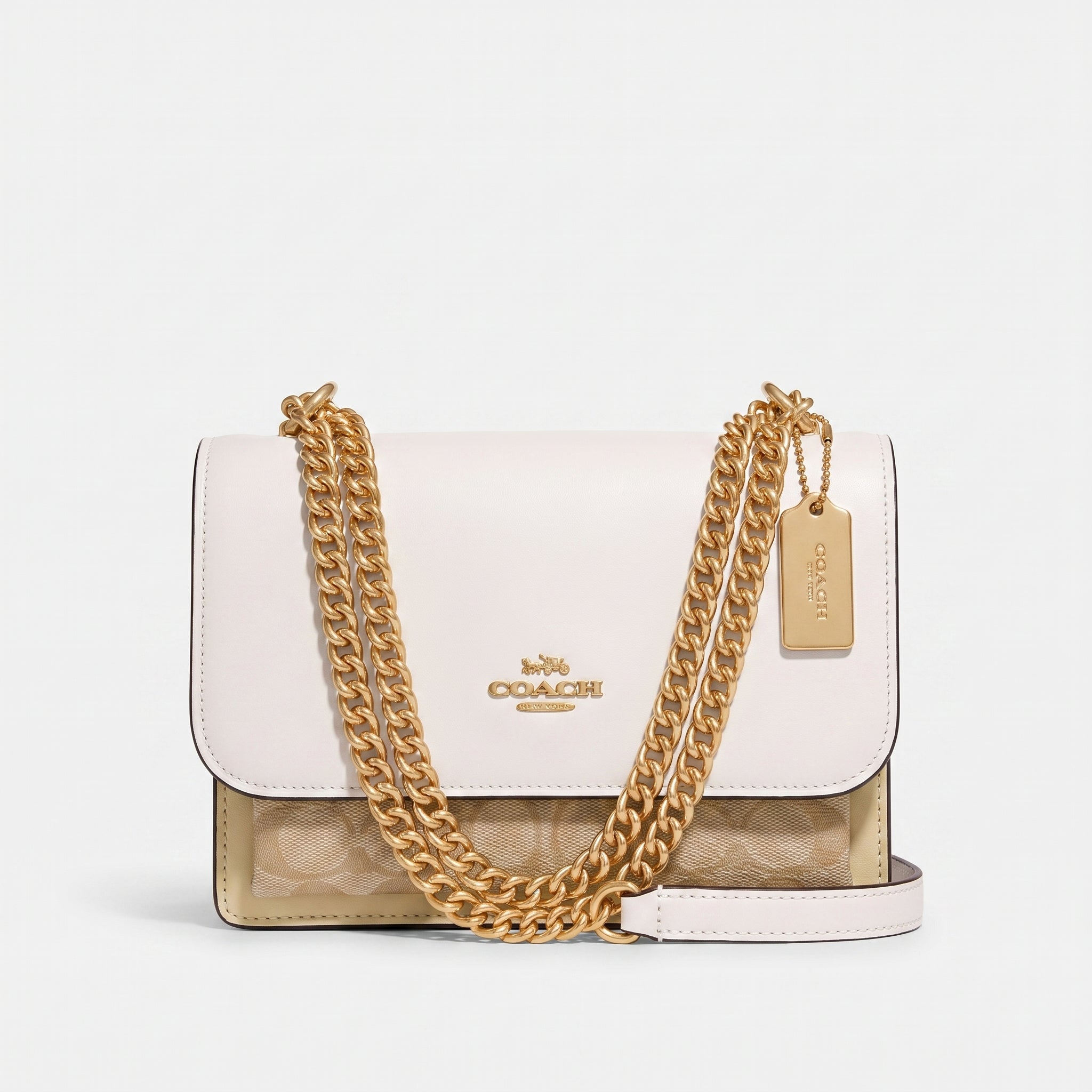 Coach crossbody bag Woman (15 cm height, 20 cm width) 978 White&Beige