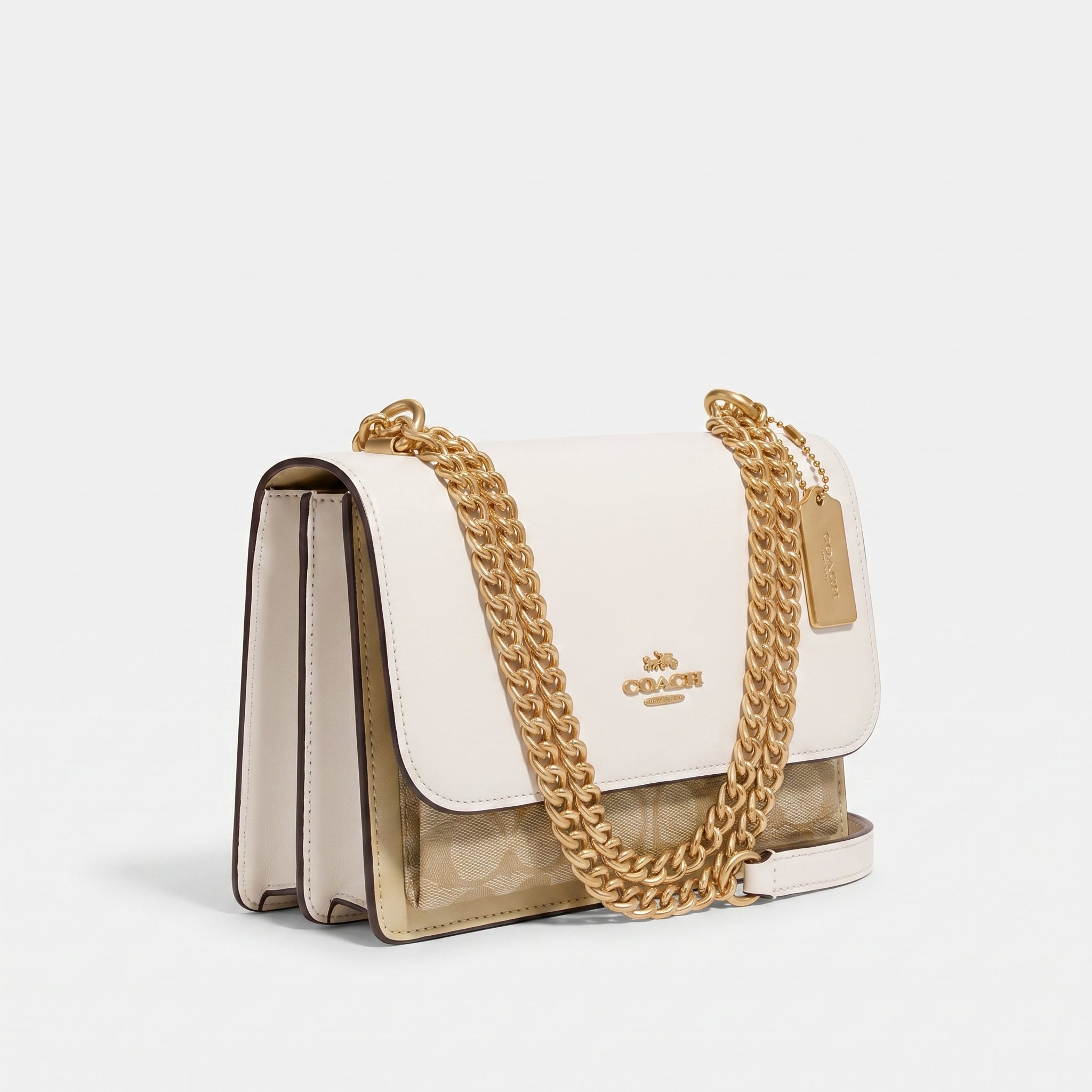 Coach crossbody bag Woman (15 cm height, 20 cm width) 978 White&Beige