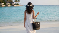 Celine Raffia Tote Bag With Calfskin Leather Trim Woman CEL 213 Black