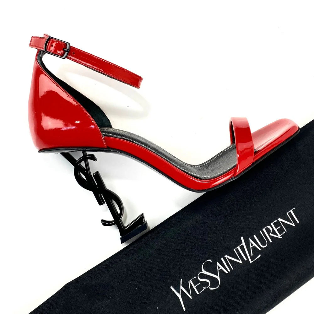 Saint Laurent YSL Opyum Sandals Heels Woman 1898 Red