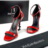 Saint Laurent YSL Opyum Sandals Heels Woman 1898 Red