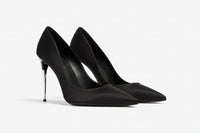 Dolce & Gabbana Pointed Leather Pumps Heels Woman DG-210 Black