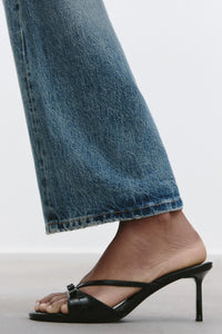 Zara Mini With Buckle Detail Stylish Heels Woman 3068 Black