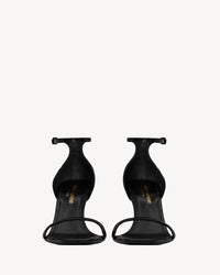 Saint Laurent YSL Opyum Sandals Heels Woman 1898 Black