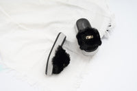 Fur slide slipper Woman FUR8 Black