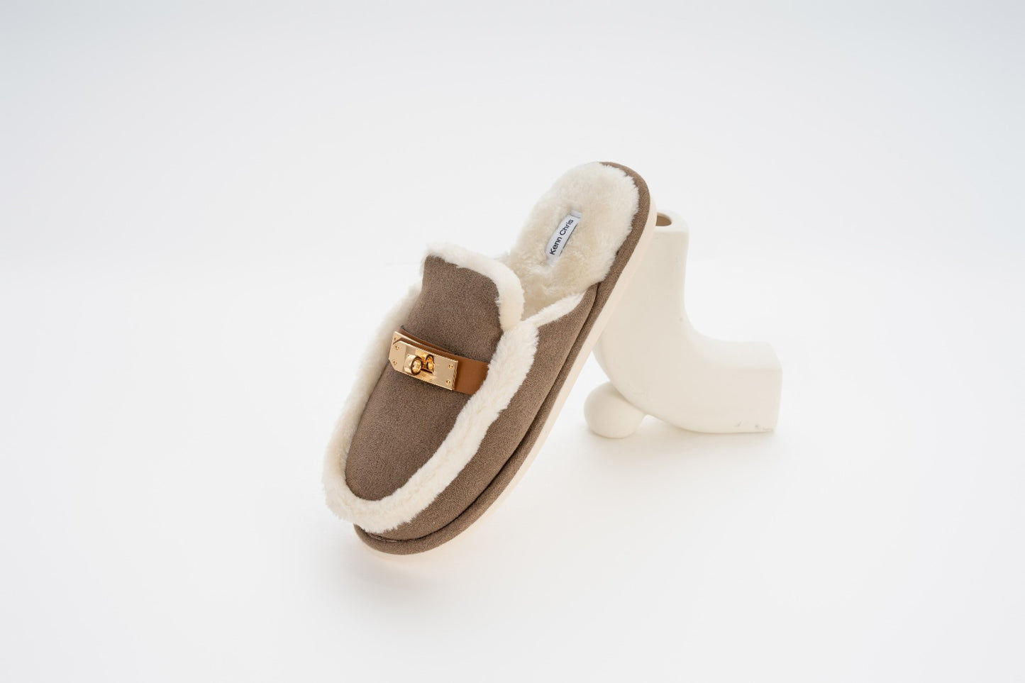 Glam Luxe Slippers Woman F503 Coffee